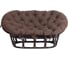 Диван Tetchair MAMASAN/МАМАСАН 23/02 W с подушкой 182x119 см, 169x102x80 см, Antique brown (античный черно-коричневый), ткань, коричневый, 3М7 24256 3