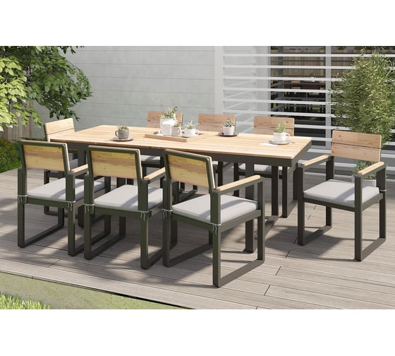 Обеденная группа из алюминия Joygarden TOPA XL 15484/15485