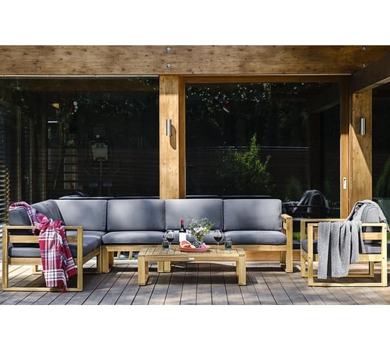 Лаунж зона с кофейным столом Joygarden BOOKA из акации 31312/31313/31314/31315/31316/31319 1