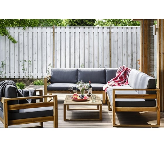Лаунж зона с кофейным столом Joygarden BOOKA из акации 31312/31313/31314/31315/31316/31319