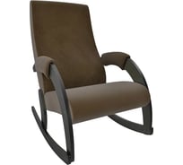 Кресло-качалка Комфорт Модель 67М, венге, ткань Verona Brown 32054