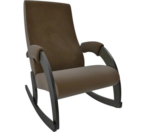 Кресло-качалка Комфорт Модель 67М, венге, ткань Verona Brown 32054