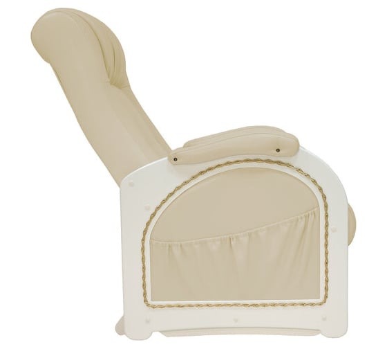 Кресло-глайдер Комфорт Модель 48, дуб шампань, кожзам Polaris Beige 65663