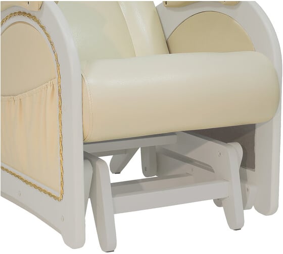Кресло-глайдер Комфорт Модель 48, дуб шампань, кожзам Polaris Beige 65663