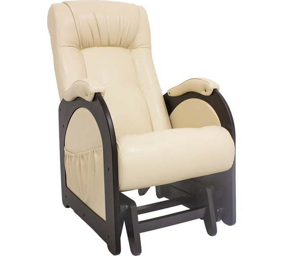 Кресло-глайдер Комфорт Модель 48 без лозы, венге, кожзам Polaris Beige 66486 1