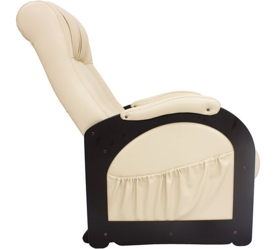 Кресло-глайдер Комфорт Модель 48 без лозы, венге, кожзам Polaris Beige 66486
