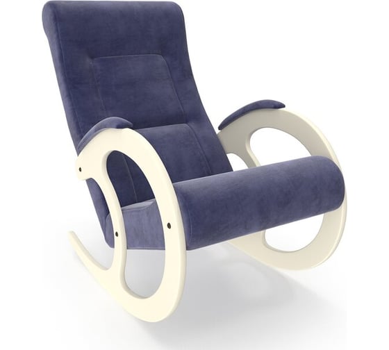Кресло-качалка Комфорт Модель 3, дуб шампань, ткань Verona Denim Blue 63140