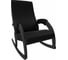 Кресло-качалка Комфорт Модель 67М, Венге, кожзам Vegas Lite Black 67513 1