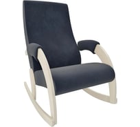 Кресло-качалка Комфорт Модель 67М, дуб шампань, ткань Verona Denim Blue 31507