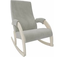 Кресло-качалка Комфорт Модель 67М, дуб шампань, ткань Verona Light Grey 33365