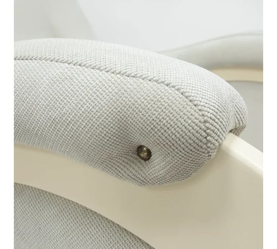 Кресло-глайдер Комфорт Модель 48 без лозы, дуб шампань, ткань Verona Light Grey 77550