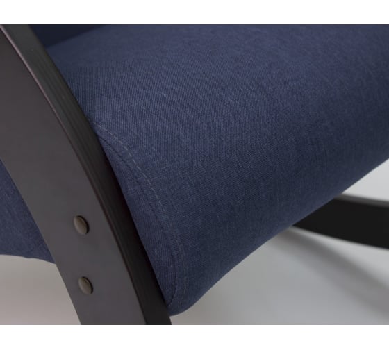 Кресло-качалка Комфорт Модель 67М, венге, ткань Verona Denim Blue 31491