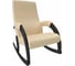Кресло-качалка Комфорт Модель 67М, Венге, кожзам Polaris Beige 31439 1
