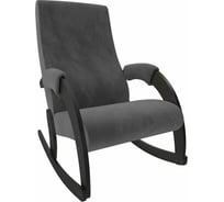 Кресло-качалка Комфорт Модель 67М, венге, ткань Verona Antrazite Grey 38858