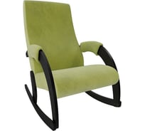 Кресло-качалка Комфорт Модель 67М, венге, ткань Verona Apple Green 31453