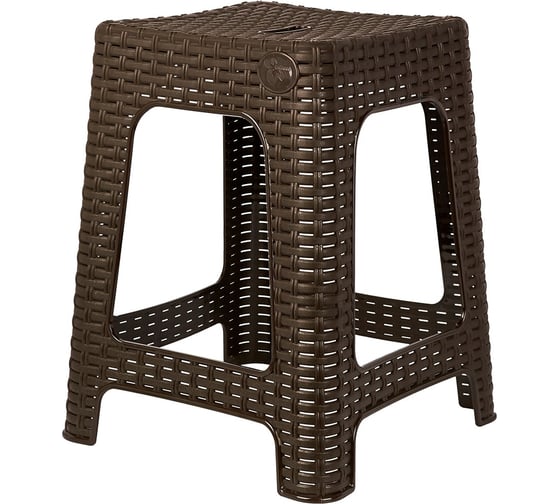 Табурет INGREEN Мебель для дома PR_ квадратный Rattan горький шоколад 1071401 231086