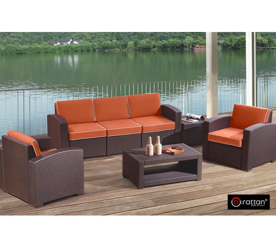 Комплект мебели B:rattan Rattan Premium 5, венге SF1-5P