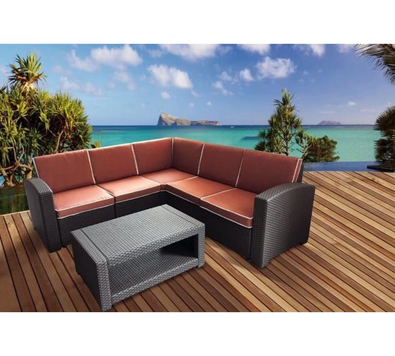 Комплект мебели B:rattan Rattan Premium Corner венге SF1-CR4PC