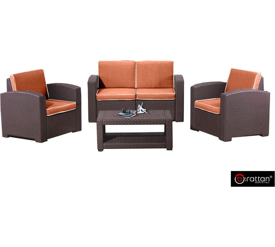 Комплект мебели B:rattan Rattan Premium 4, венге SF1-4P