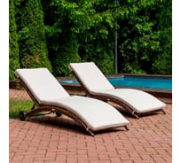 Комплект шезлонгов с матрасом Royal Family AGATA в коричневом цвете 888-26-2-61-21