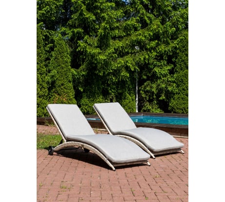 Комплект шезлонгов с матрасом Royal Family AGATA в бежевом цвете 888-26-2-21-21