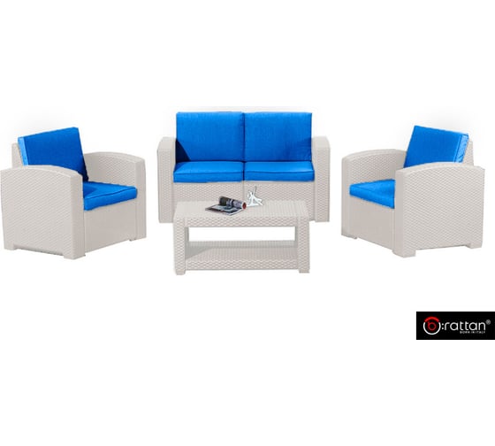 Комплект мебели B:rattan Rattan Premium 4, серый SF1-4PG