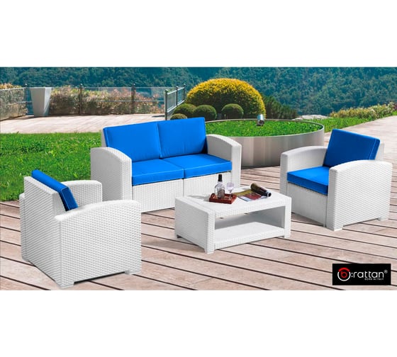 Комплект мебели B:rattan Rattan Premium 4, серый SF1-4PG