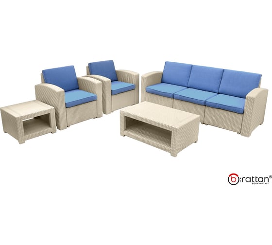 Комплект мебели B:rattan Rattan Premium 5, серый SF1-5PG