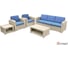 Комплект мебели Раттан Премиум 5/Rattan Premium 5, серый B:rattan SF1-5PG 1