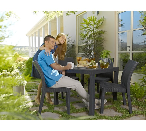 Стол Keter Melody quartet Graphite 224051 1