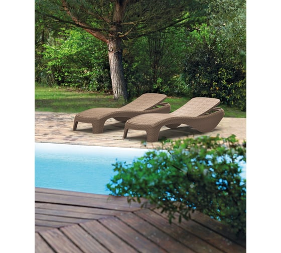 Шезлонг Keter Atlantic Cappuccino 217340