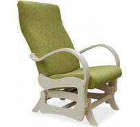 Кресло-маятник Мебелик Турин ткань лайм, каркас дуб шампань П0003799 5722