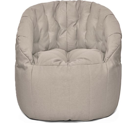 Кресло-мешок Relax line Энджой в рогожке Bahama - Ash XL К-478