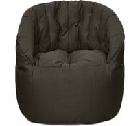 Кресло-мешок Relax line Энджой в рогожке Bahama - Dark Brown XL К-481