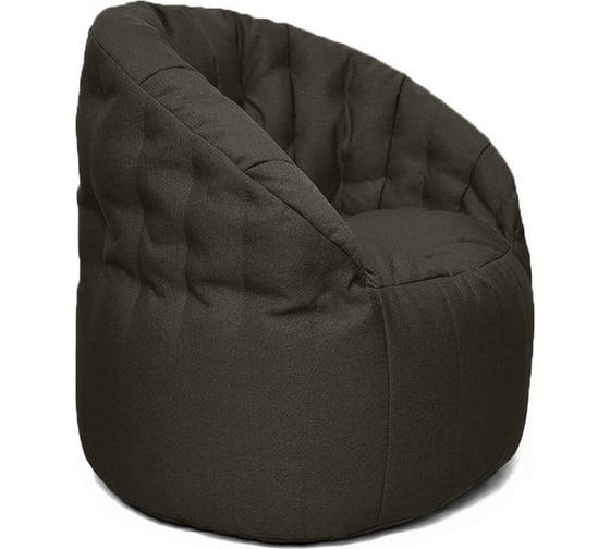 Кресло-мешок Relax line Энджой в рогожке Bahama - Dark Brown XL К-481