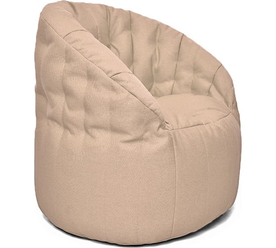 Кресло-мешок Relax line Энджой в рогожке Bahama - Beige XL К-479