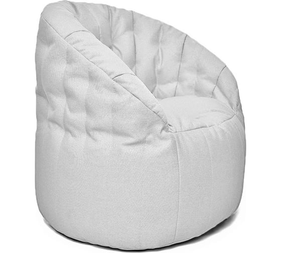 Кресло-мешок Relax line Энджой в рогожке Bahama - White, XL К-493