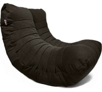 Кресло-мешок Relax line Кокон в рогожке Bahama - Dark Brown, XL К-518