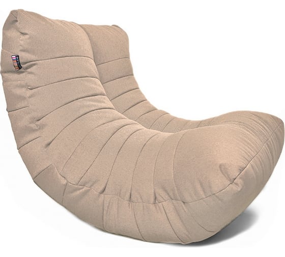 Кресло-мешок Relax line Кокон в рогожке Bahama - Beige, XL К-516