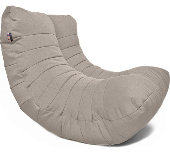 Кресло-мешок Relax line Кокон в рогожке Bahama - Ash, XL К-515