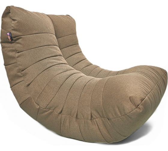 Кресло-мешок Relax line Кокон в рогожке Bahama - Pebble, XL К-524