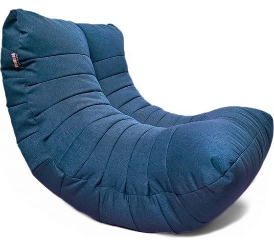 Кресло-мешок Relax line Кокон в рогожке Bahama - Denim, XL К-519