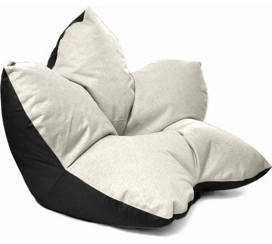 Кресло-мешок Relax line Релакс в рогожке Bahama - White, XL К-357