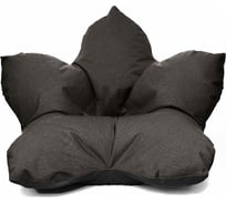 Кресло-мешок Relax line Релакс  в рогожке Bahama - Dark Brown, L К-361