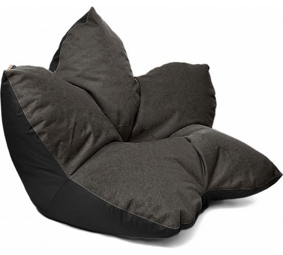 Кресло-мешок Relax line Релакс  в рогожке Bahama - Dark Brown, L К-361