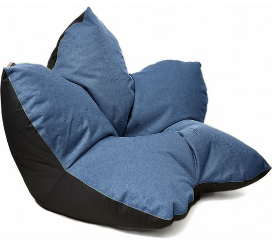 Кресло-мешок Relax line Релакс  в рогожке Bahama - Denim, L К-362