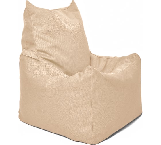 Кресло-мешок Relax line Топчан  в рогожке Bahama - Beige, XL К-561