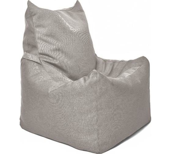 Кресло-мешок Relax line Топчан в рогожке Bahama - Steel, XL К-572
