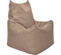 Кресло-мешок Relax line Топчан  в рогожке Bahama - Pebble, XL К-569