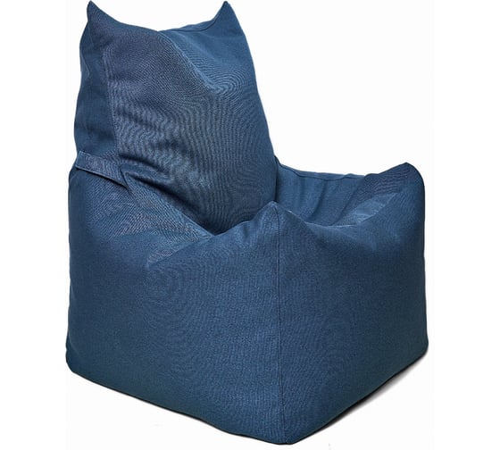 Кресло-мешок Relax line Топчан  в рогожке Bahama - Denim, XL К-564